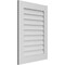 Ekena Millwork Vertical Surface Mount PVC Gable Vent: Non-Functional, w/ 3-1/2"W x 1"P Standard Frame, 24"W x 32"H GVPVE24X3201SN - alternate 5